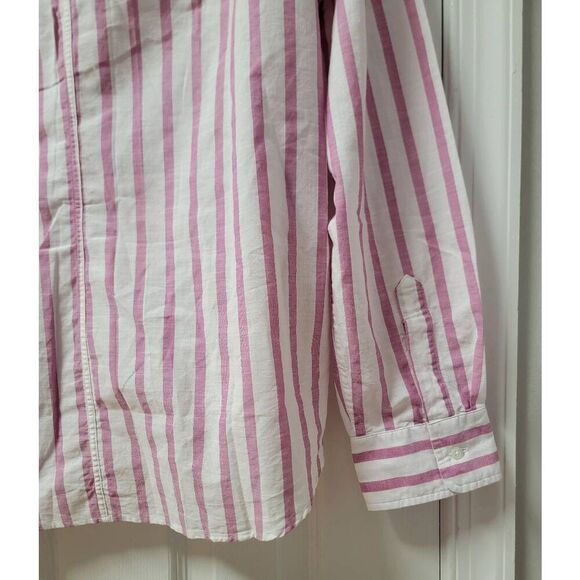 Frank & Eileen Relaxed Button-Up Strips Shirt L - Picture 11 of 11